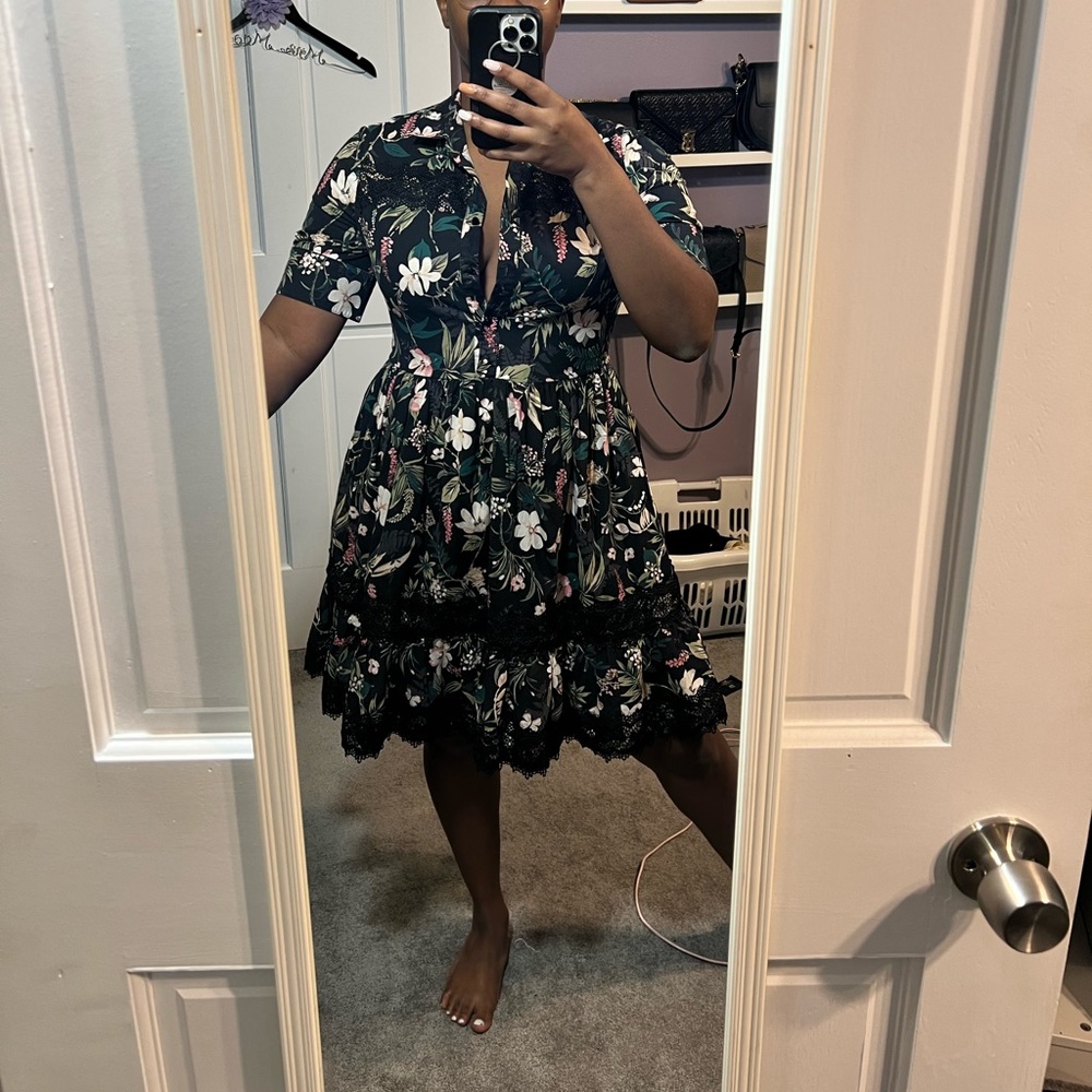 Size M Kate Spade Floral Print Dress